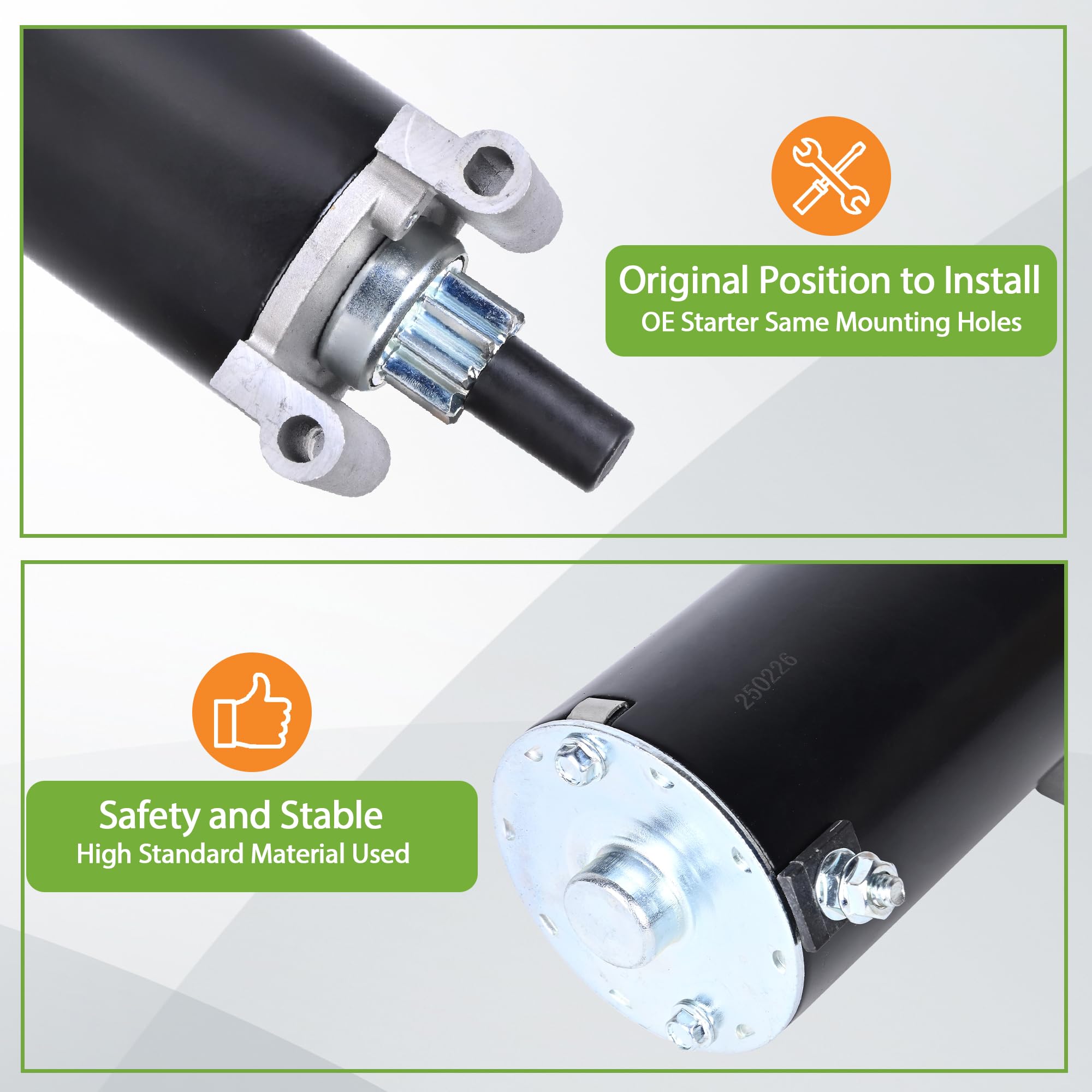 34009 Kohler Starter (9-Teeth) Replacement for 7000 Series KT715-KT745 Courage Twin 1999-1140051 SV710-SV840 32-098-08 3209808 3209801 32-098-03 32-098-04S 410-21111 SAB0157 20HP 22HP 24HP - Image 5