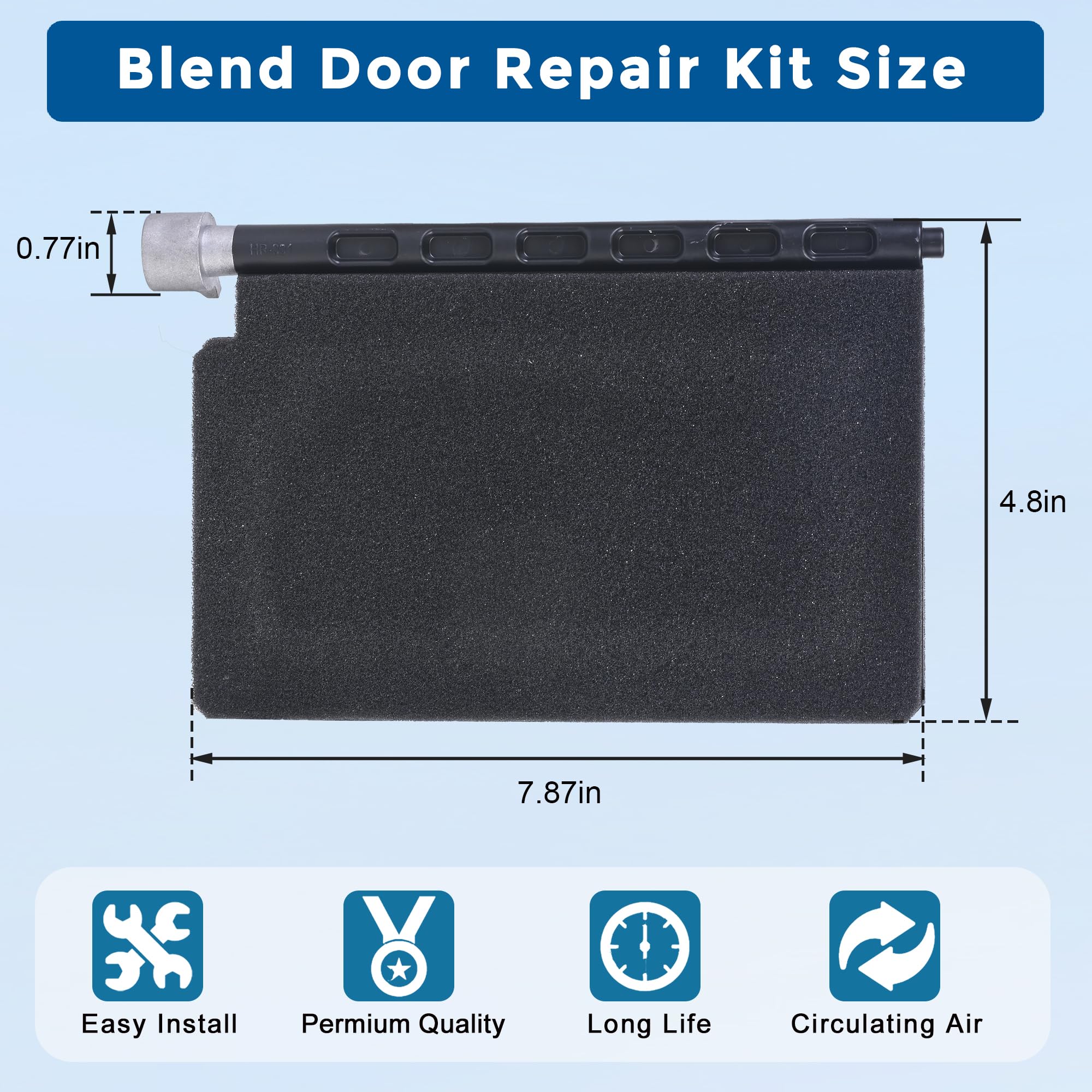 902-325 HVAC Blend Door Repair Kit Compatible with 2002-2010 Dodge Ram 1500 2500 3500 4500 5500 Replaces 68004226AA 68004226AB Recirculation - Image 3
