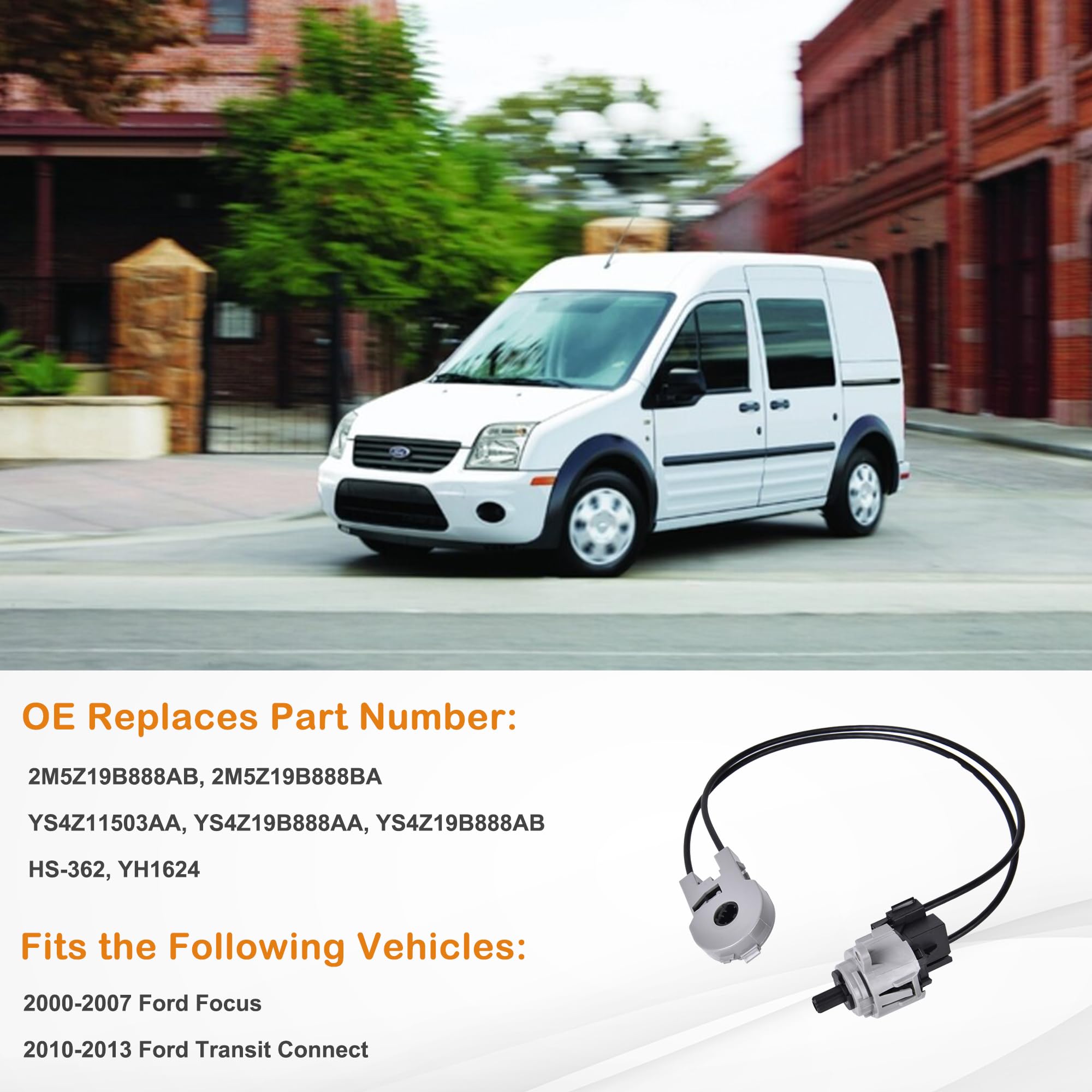 A/C Heater Control Switch Compatible with 2000-2007 Ford Focus 2010-2013 Transit Connect Replaces 2M5Z-19B888-BA YH-1624 - Damper Door Switch - Image 5