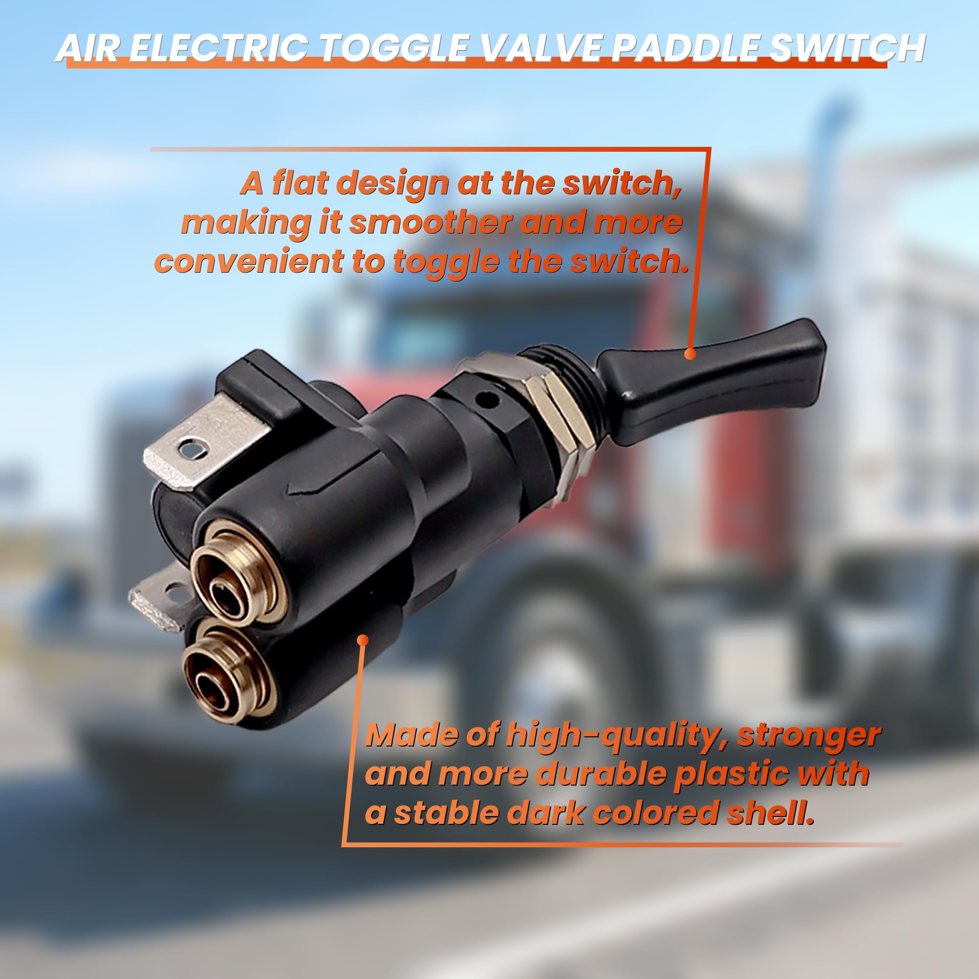 Air Electric Toggle Valve Paddle Switch Compatible with Peterbilt Kenworth Replaces K295-362-1 1701224 032225 - Image 6