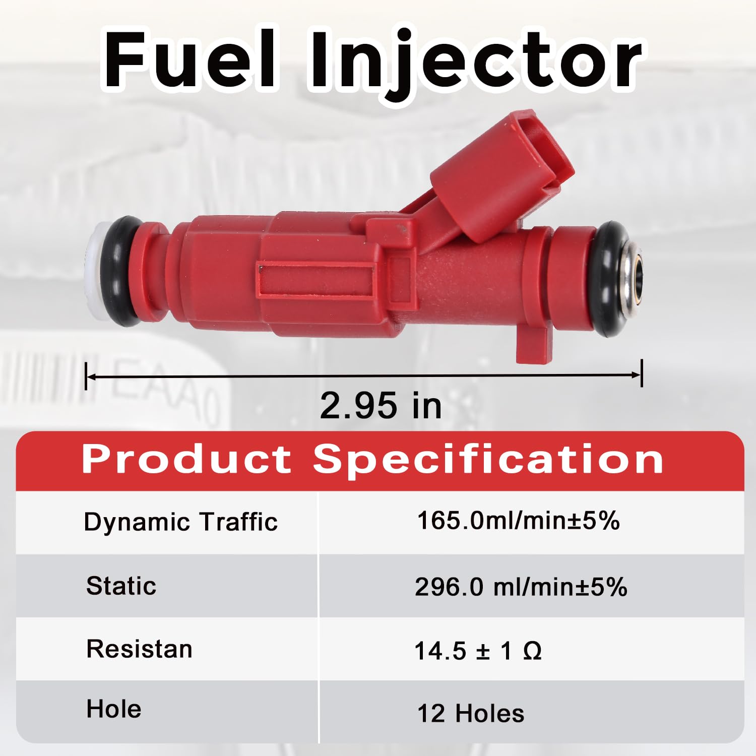 Fuel Injectors 12 Holes 35310-2E000 Compatible with Hyundai 1.8 Elantra 2011 2012 2013 2014 2015 2016 Kia Forte 2014-2016 Replace 842-12375（4Pcs） - Image 3