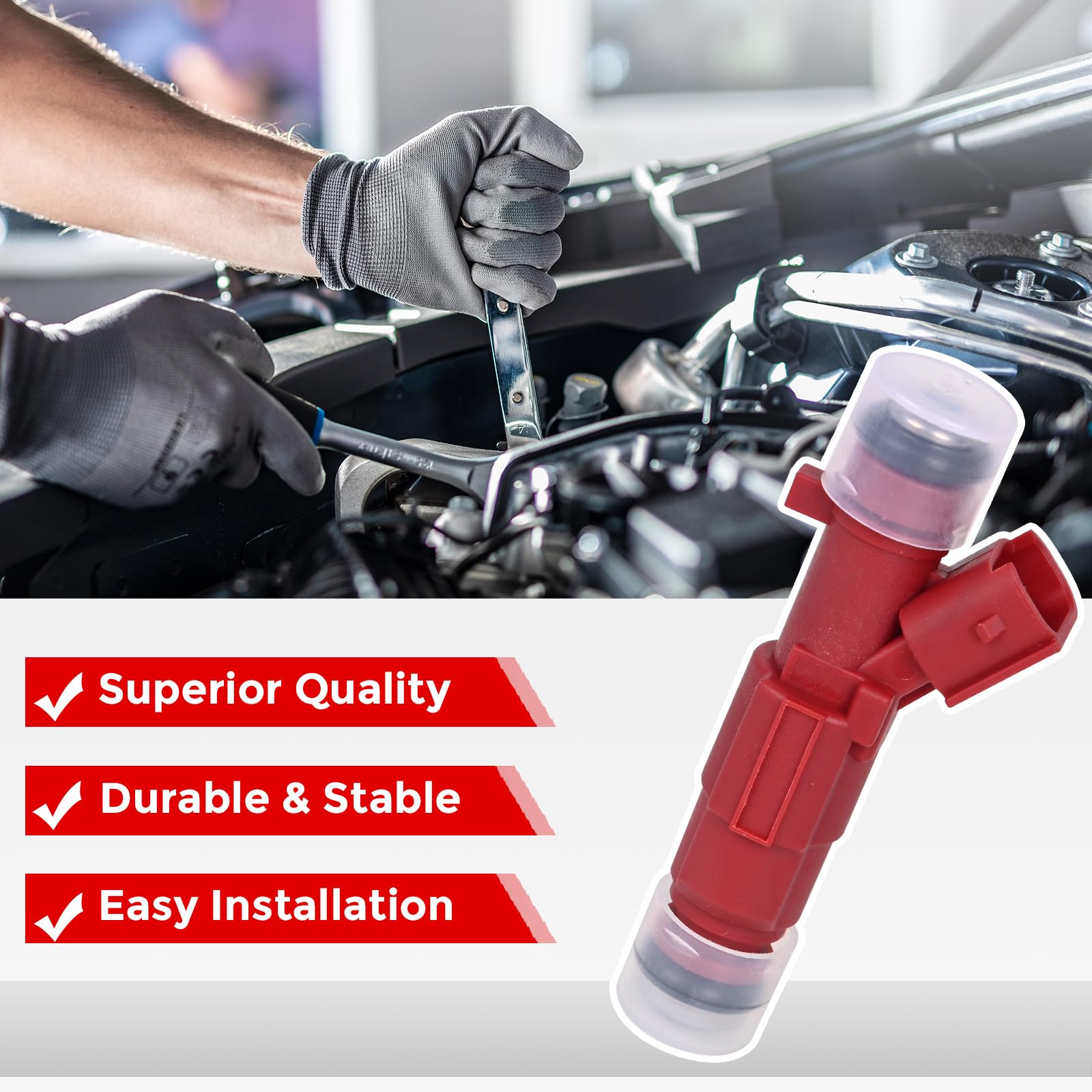 Fuel Injectors 12 Holes 35310-2E000 Compatible with Hyundai 1.8 Elantra 2011 2012 2013 2014 2015 2016 Kia Forte 2014-2016 Replace 842-12375（4Pcs） - Image 6