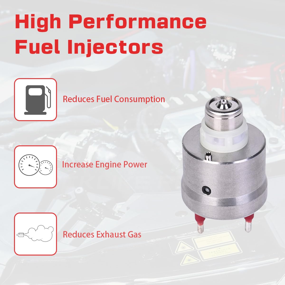 Fuel Injectors Set of 2 Compatible with Buick Roadmaster Cadillac Brougham Blazer Suburban Tahoe GMC Yukon Isuzu Oldsmobile V8 5.7L Replace# 17111864 17112494 - Image 3