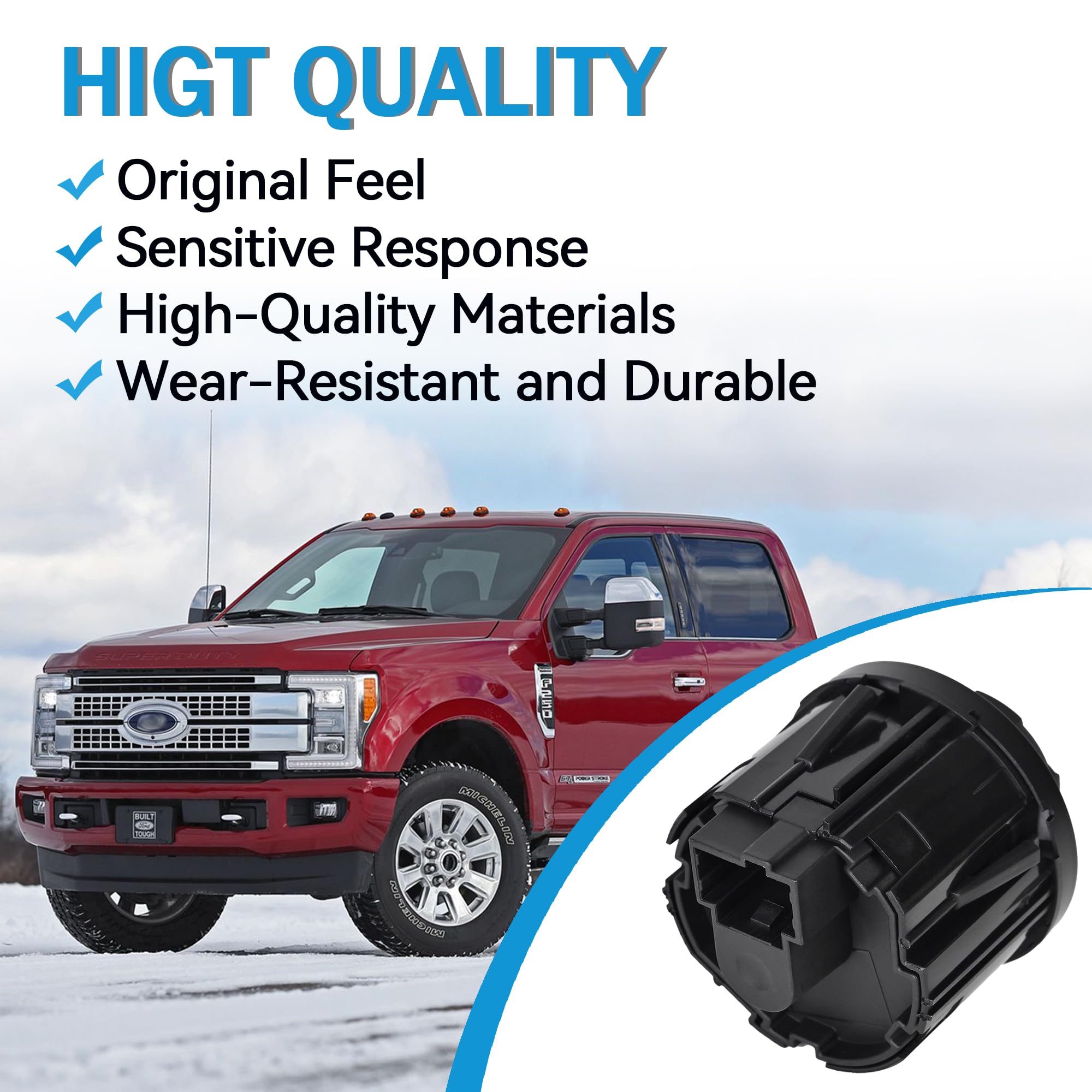 Headlight Switch knob Instrument Panel Headlamp Dimmer Switch Compatible with Ford 2009-2014 F-150, 2011-2016 F-250 F-350 F-450 F-550 Super Duty &2010-2014 Lincoln Mark LT, Without Fog Lights - Image 6