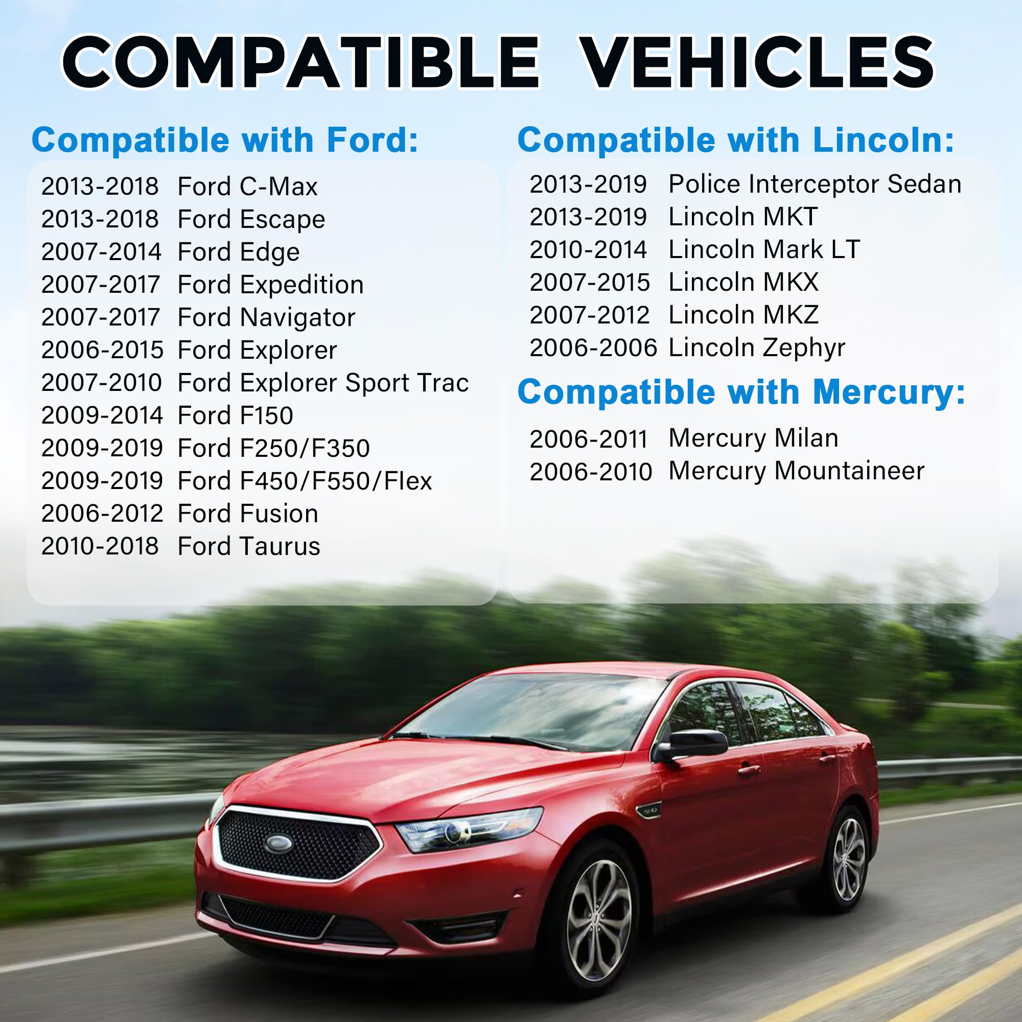 Power Seat Switch Passenger Side Adjustment Compatible with Ford 2006-2019, Lincoln 2006-2019, Mercury 2006-2011, Replaces 9L3Z14A701FA, DE9Z14A701BA, SW7337，Front Right - Image 4