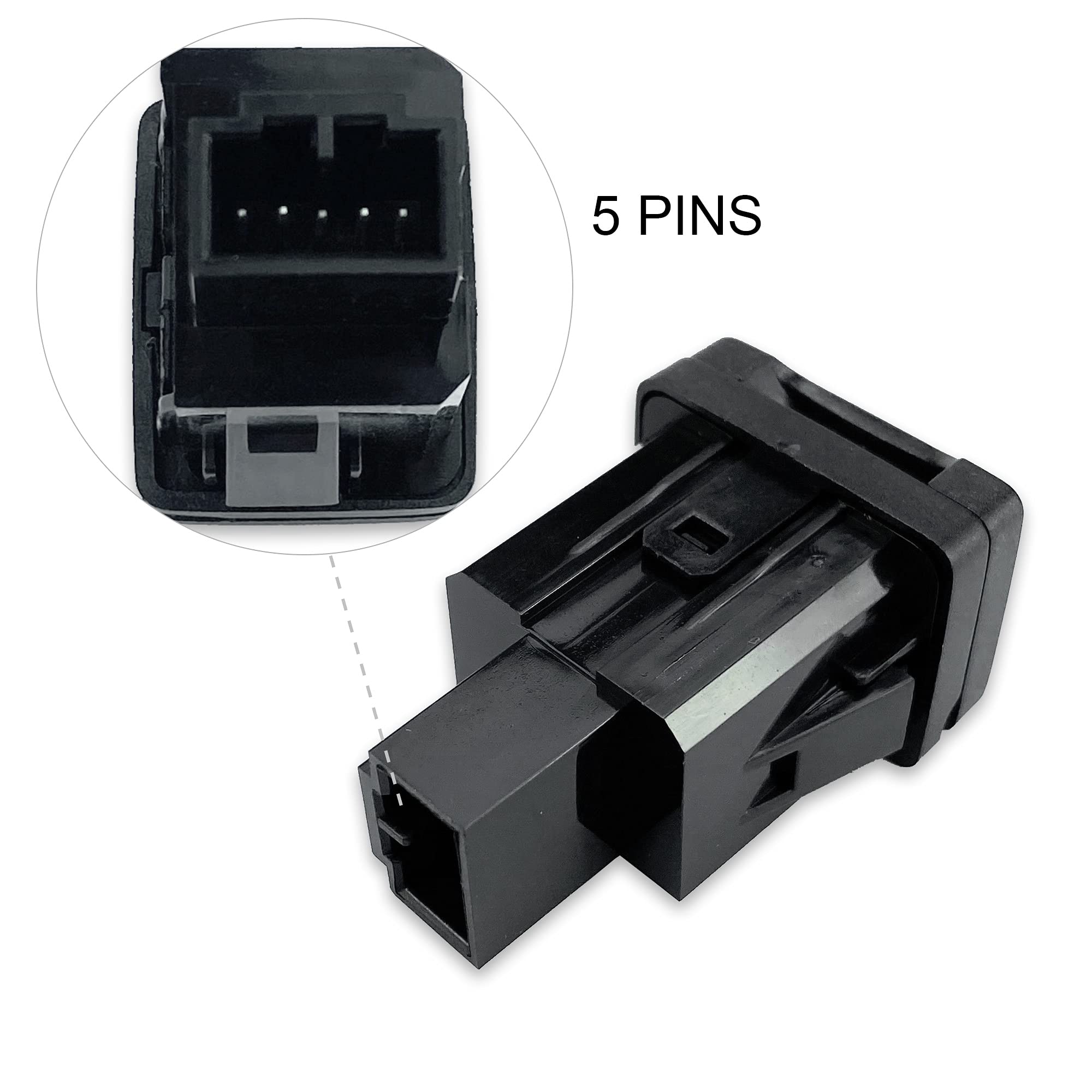 RLP Aux Port Replacement Auxiliary Input Jack Aux Input Adapter Compatible with Honda 2006-2011 Civic 2009-2011 CRV Replaces 39112-SNA-A01 - Image 3