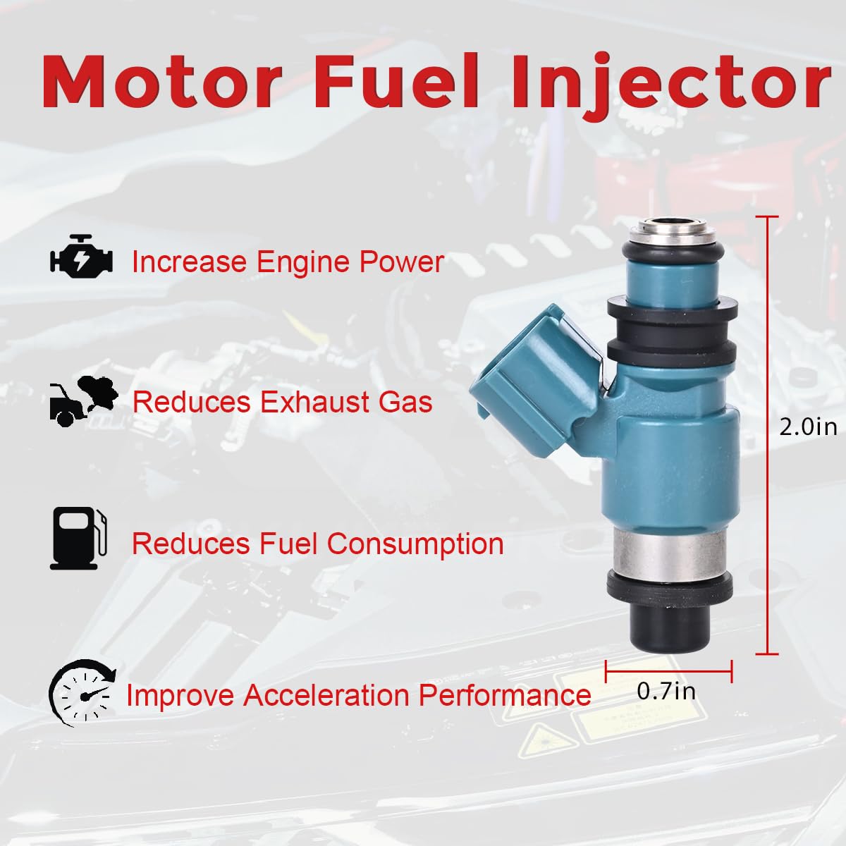 RLP Fuel Injectors IJ105/3 Compatible with Honda TRX420FM TRX420FPM Rancher 420 4X4 2007 2008 2009 2010 2011 2012 2013 - Image 3