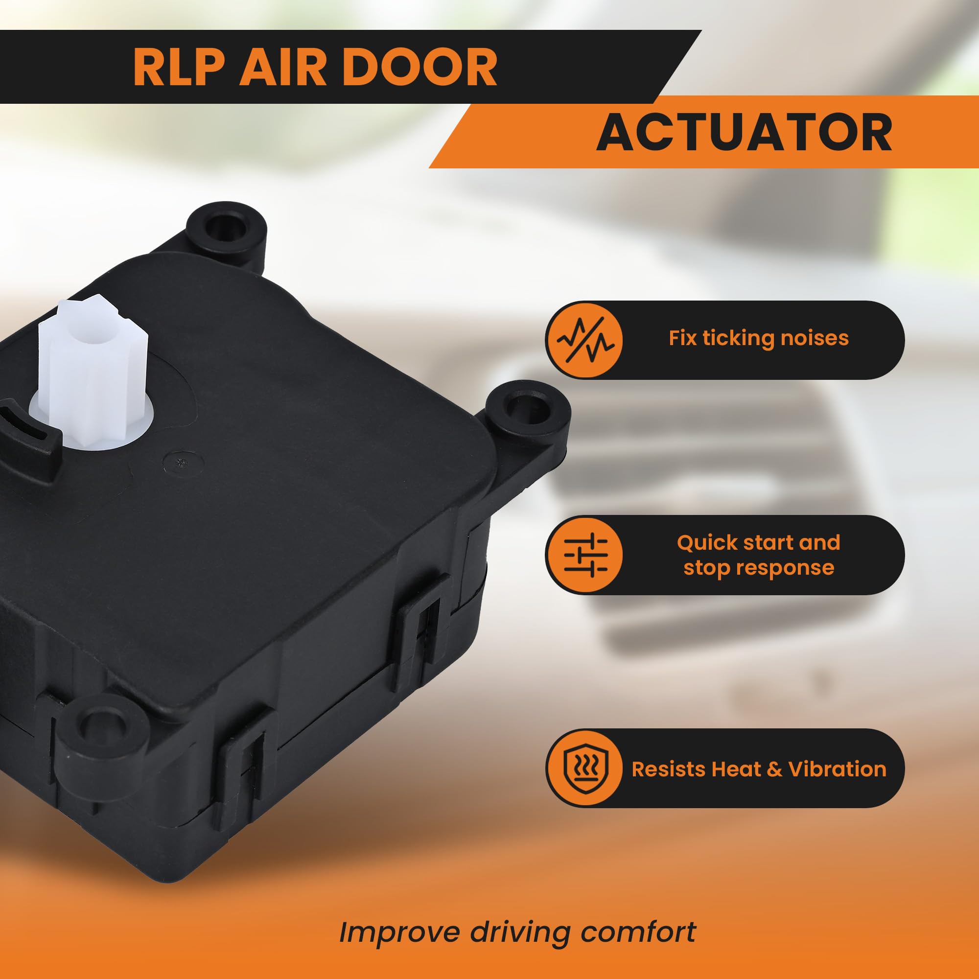 RLP HVAC Blend Door Actuator 604-037 Fits 2008-2012 Jeep Liberty 3.7L V6, 2007-2011 Dodge Nitro Sport Utility 3.7L/4.0L V6, Replaces OE# 68004016AA Main Mode Actuator - Image 5