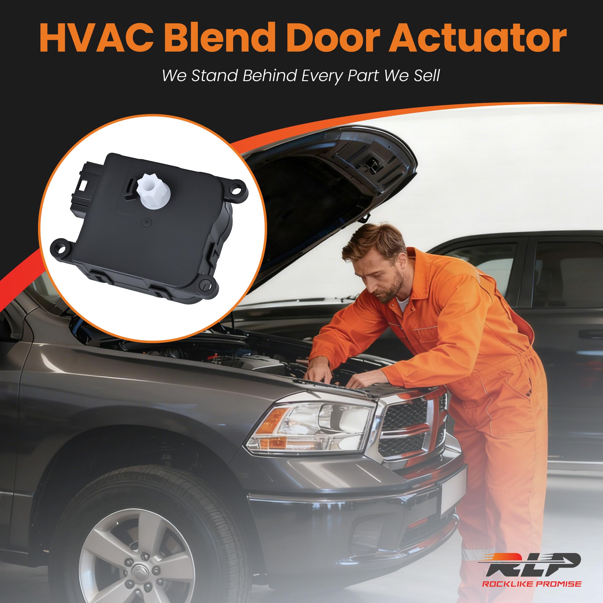 RLP HVAC Blend Door Actuator 604-037 Fits 2008-2012 Jeep Liberty 3.7L V6, 2007-2011 Dodge Nitro Sport Utility 3.7L/4.0L V6, Replaces OE# 68004016AA Main Mode Actuator - Image 8