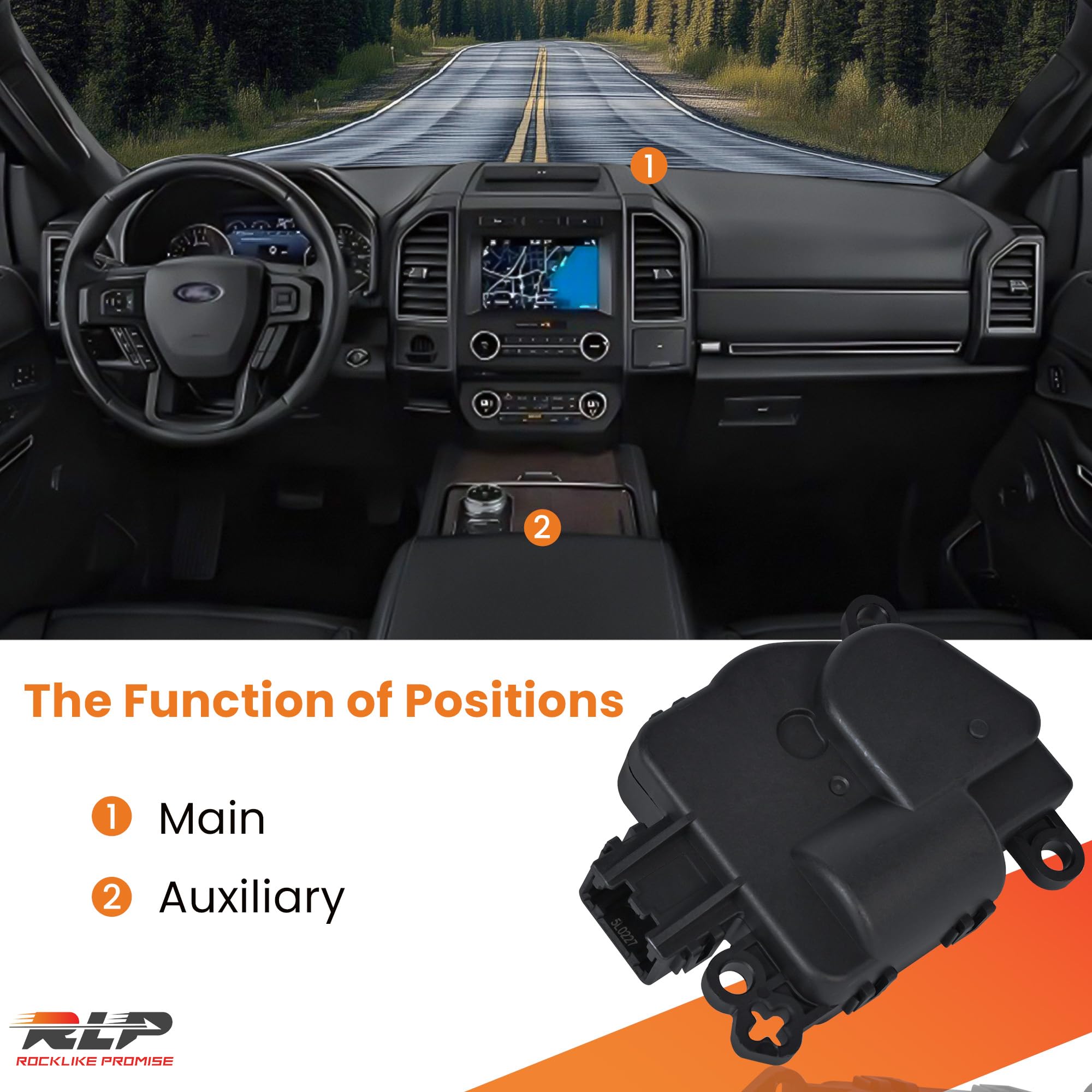 RLP HVAC Blend Door Actuator 604-970 Fits 2004-2010 Infiniti QX56 2005-2015 Nissan Armada Titan 2004-2009 Nissan Quest Replaces OE# 27743ZP00A 1712369 - Image 4