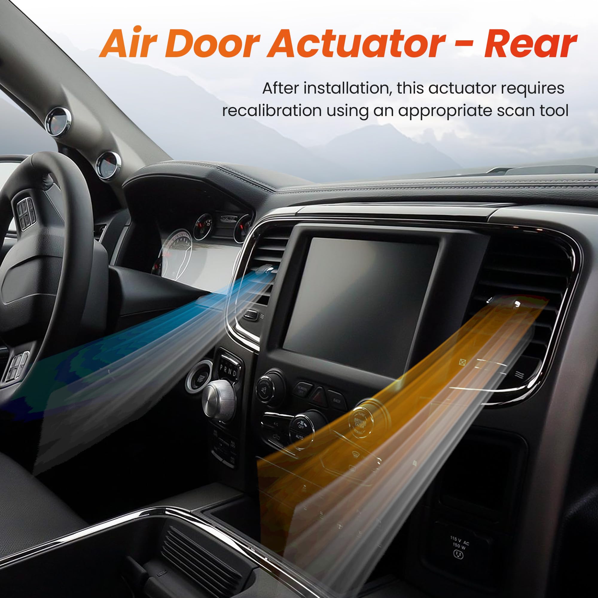 RLP HVAC Blend Door Actuator 604-970 Fits 2004-2010 Infiniti QX56 2005-2015 Nissan Armada Titan 2004-2009 Nissan Quest Replaces OE# 27743ZP00A 1712369 - Image 6