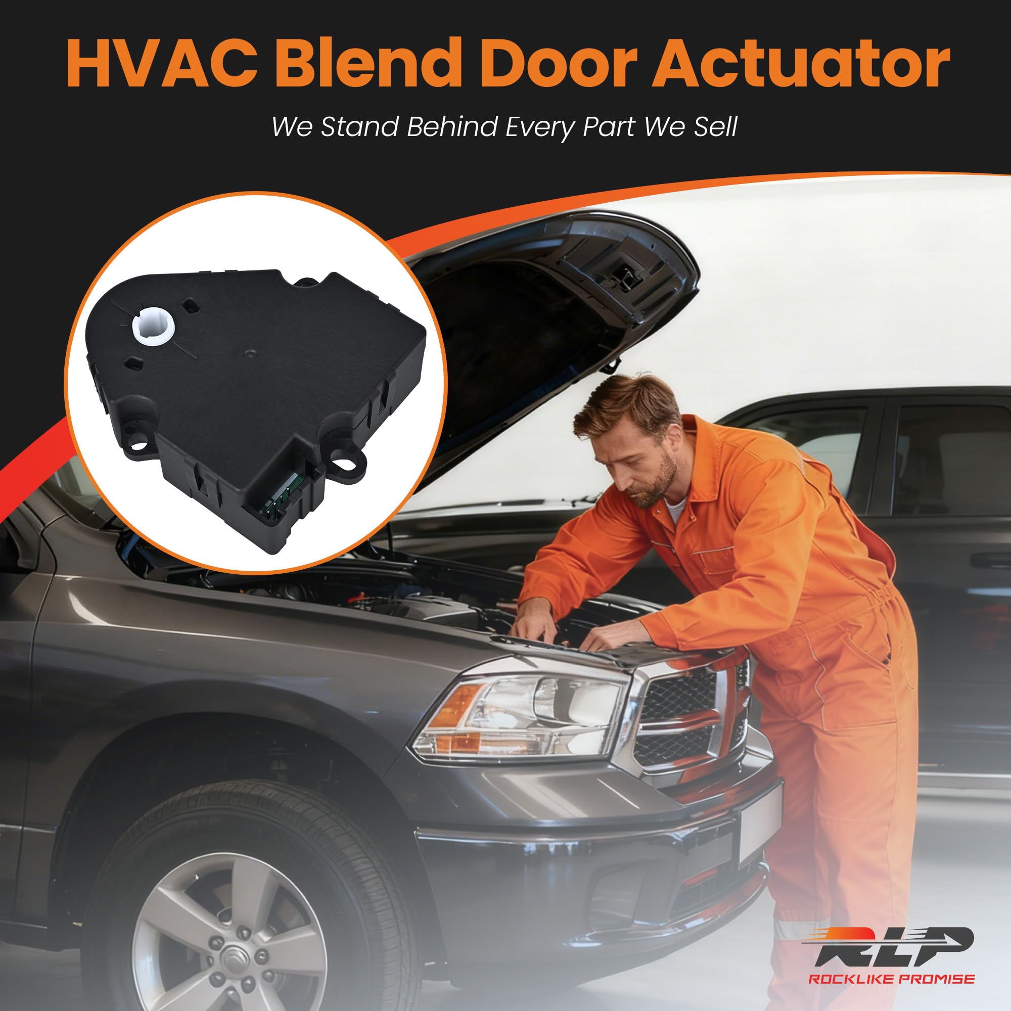 RLP HVAC Heater Blend Door Actuator 604-107 Compatible with Chevy Tahoe Silverado C1500 Suburban GMC Yukon Ca-dillac Escalade Buick Replaces 16124932 89018395 Main Temperature Mode - Image 7