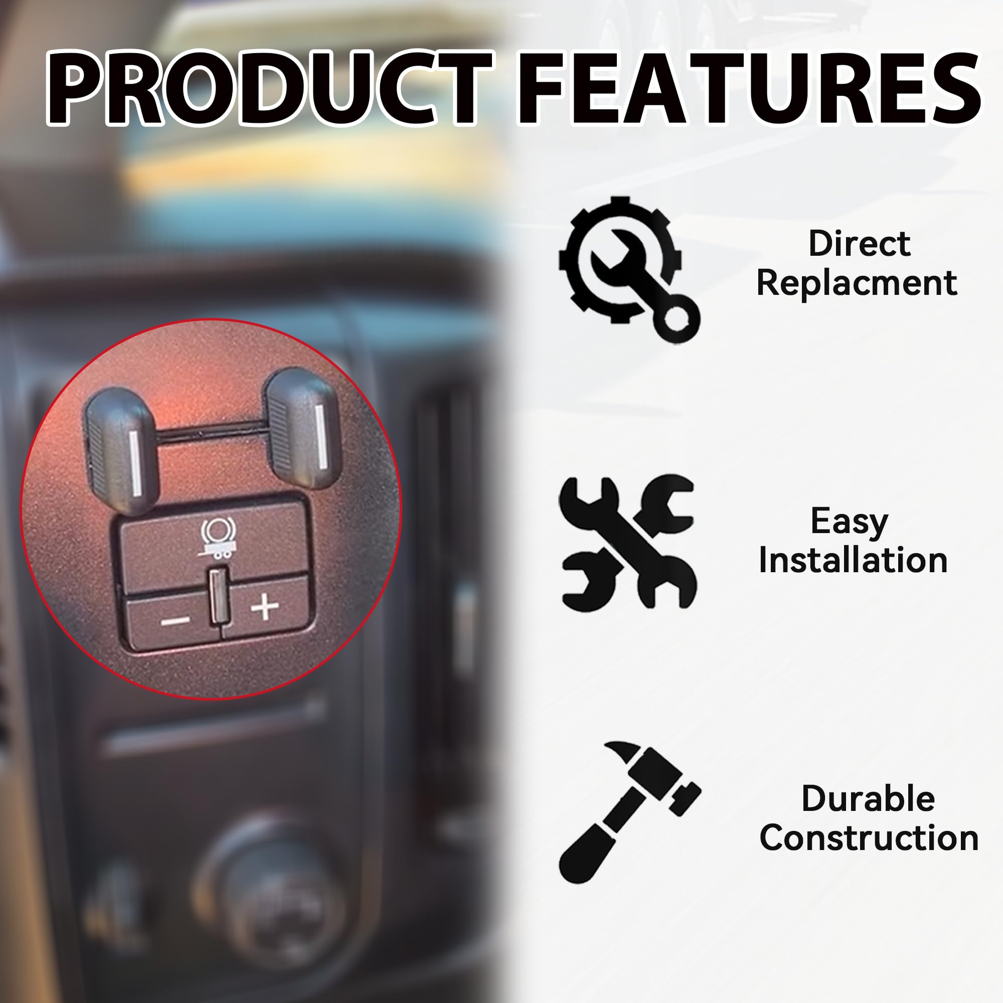 RLP Trailer Brake Control Switch Assembly Compatible with 2014-2020 Chevy Colorado Silverado Suburban GMC Canyon Sierra Yukon Replacement for 84108373 23145874 - Image 6