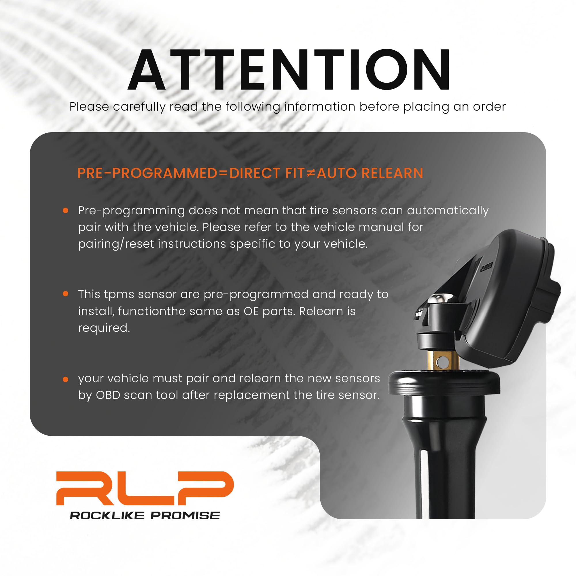 Set of 4 TPMS Tire Pressure Monitoring System Sensor 433MHz Compatible with Jeep Wrangler JK Dodge Ram Charger Replacement for 56029398AB 68142397AA 68241067AA 68241067AB - Image 5