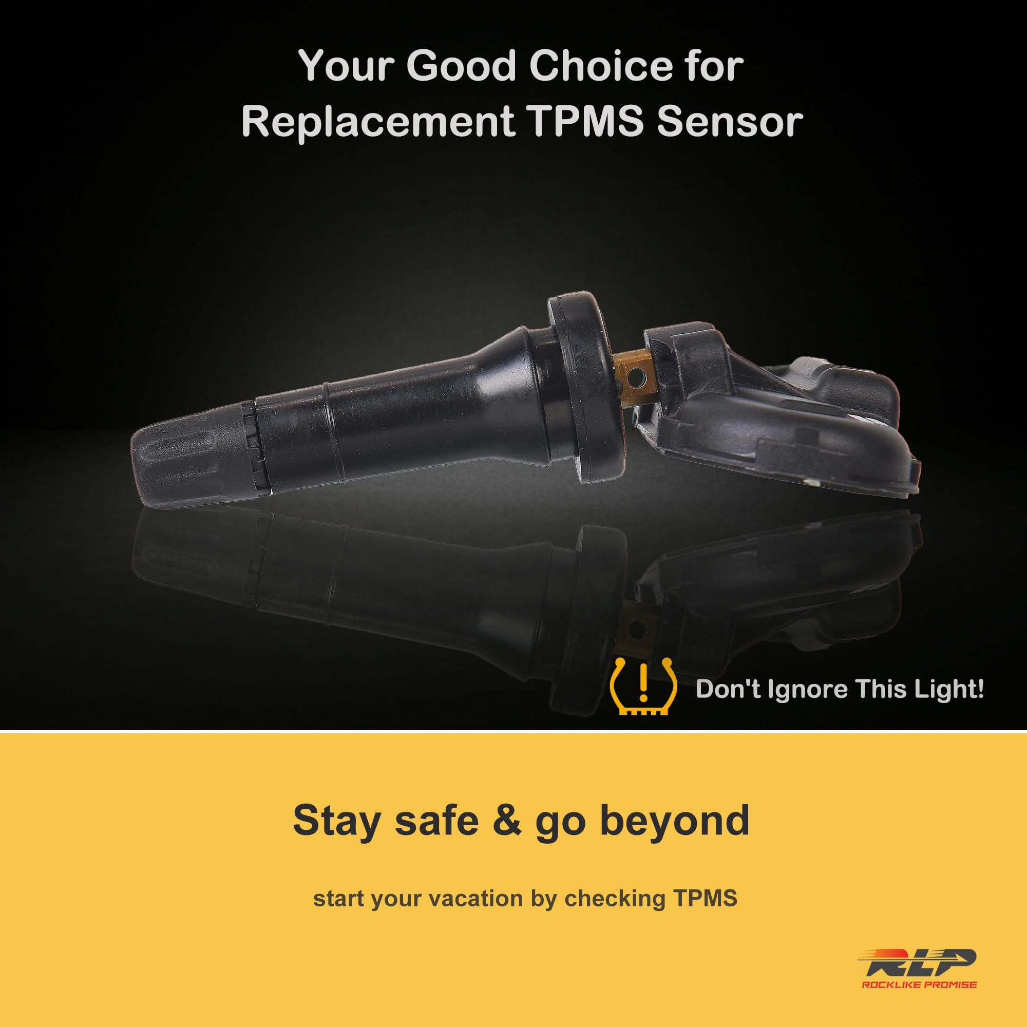 TPMS Sensor Tire Pressure Sensor Replacement Sensors 434MHz Compatible with 2014-2018 Jeep Cherokee Dodge Ram 1500 2500 3500 Replaces 68249197AA 68239720AA 4-Pack - Image 3