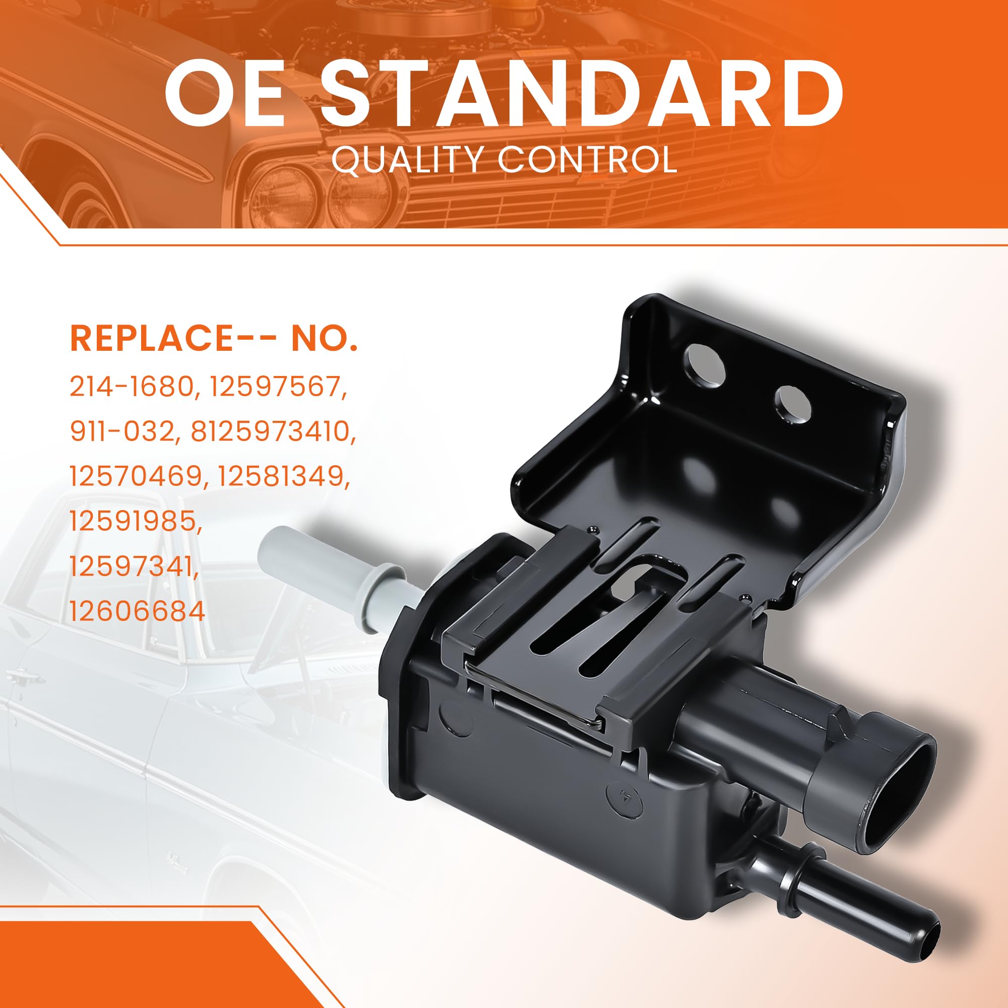 Vapor Canister Purge Valve Solenoid EVAP Evaporator Emission Canister Purge Solenoid Compatible with Buick Chevy GMC Replaces 214-1680 12597567 911-032 - Image 4