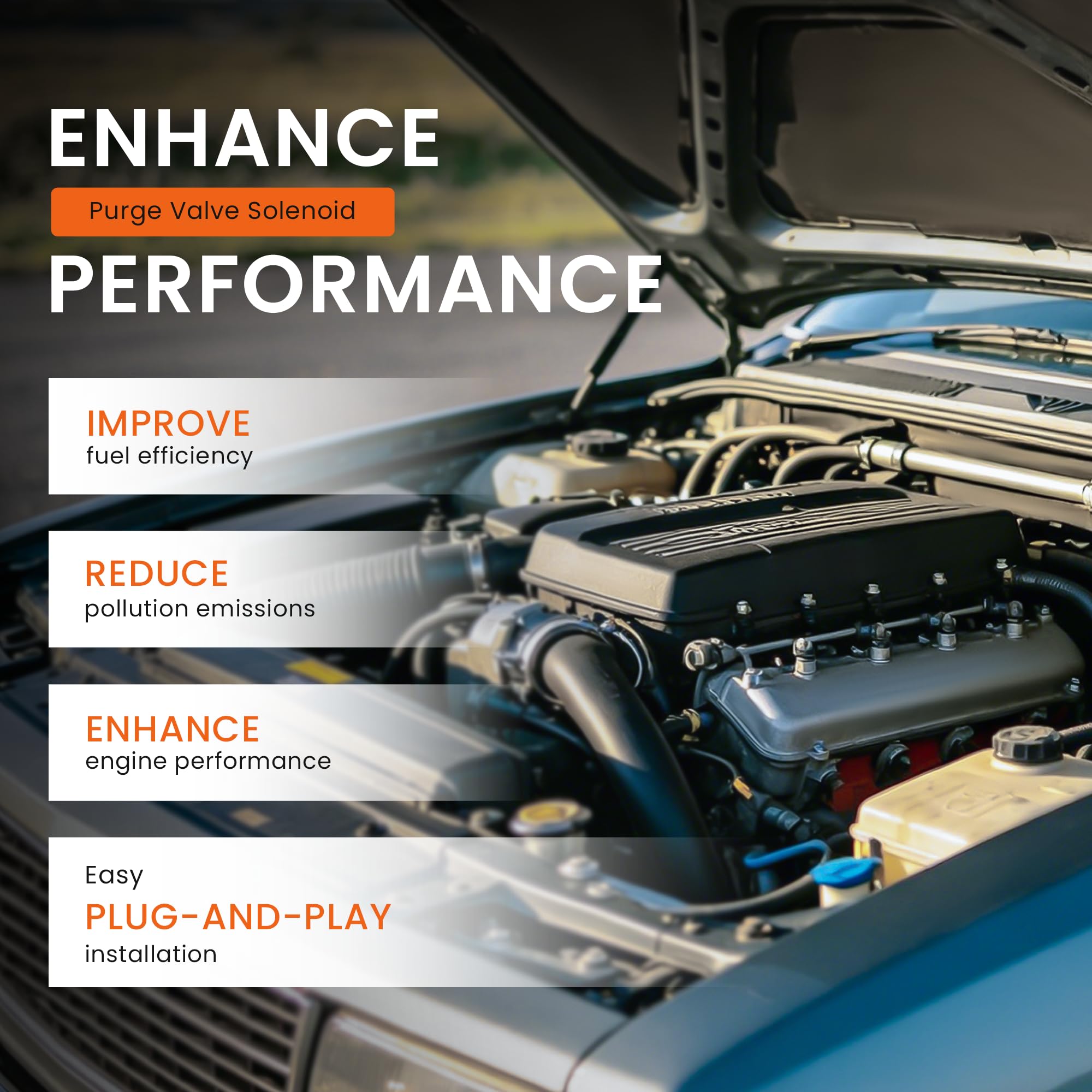 Vapor Canister Purge Valve Solenoid EVAP Evaporator Emission Canister Purge Solenoid Compatible with Buick Chevy GMC Replaces 214-1680 12597567 911-032 - Image 6