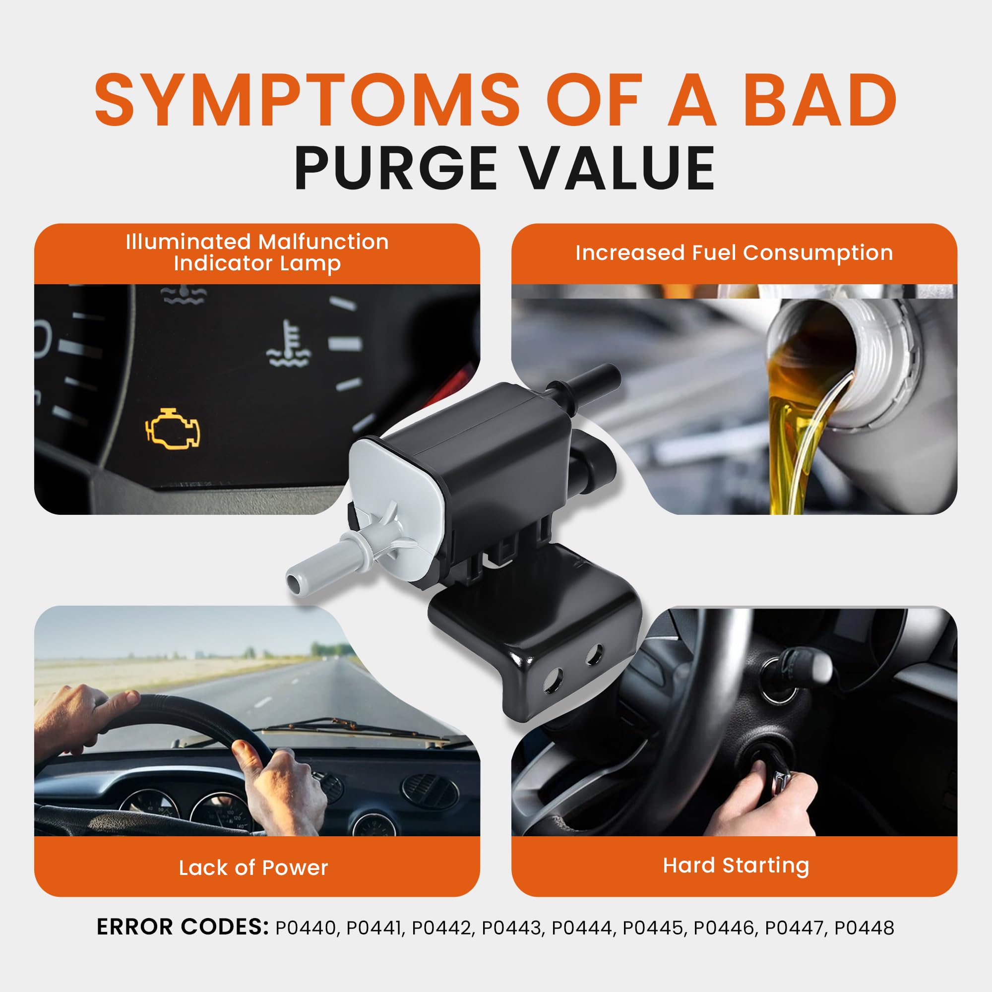 Vapor Canister Purge Valve Solenoid EVAP Evaporator Emission Canister Purge Solenoid Compatible with Buick Chevy GMC Replaces 214-1680 12597567 911-032 - Image 7