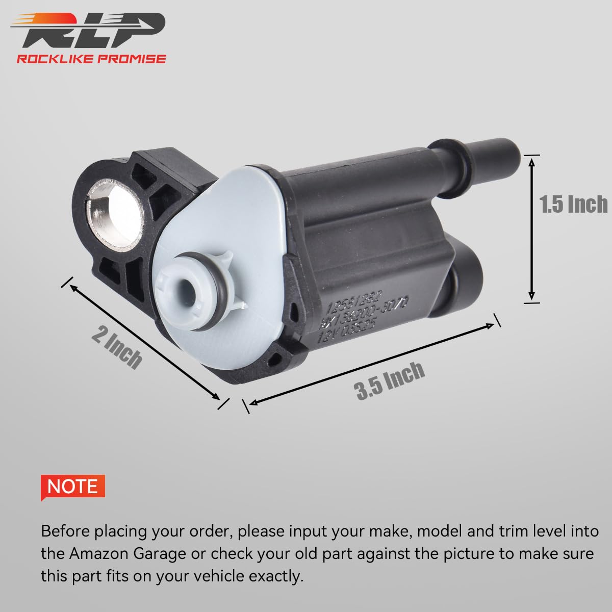 Vapor Canister Purge Valve Solenoid EVAP Purge Valve Compatible with Cadillac STS XLR Chevy Avalanche Equinox Express Silverado 1500 2500 3500 GMC Savana Sierra Yukon Replaces 214-1105 12581282 - Image 3