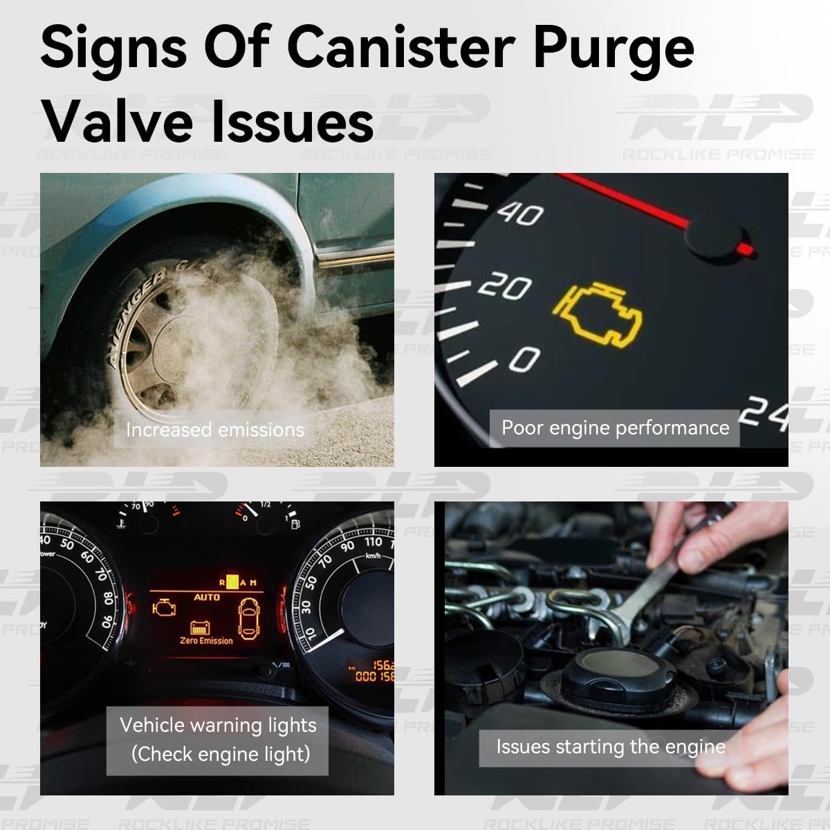 Vapor Canister Purge Valve Solenoid EVAP Purge Valve Compatible with Cadillac STS XLR Chevy Avalanche Equinox Express Silverado 1500 2500 3500 GMC Savana Sierra Yukon Replaces 214-1105 12581282 - Image 5