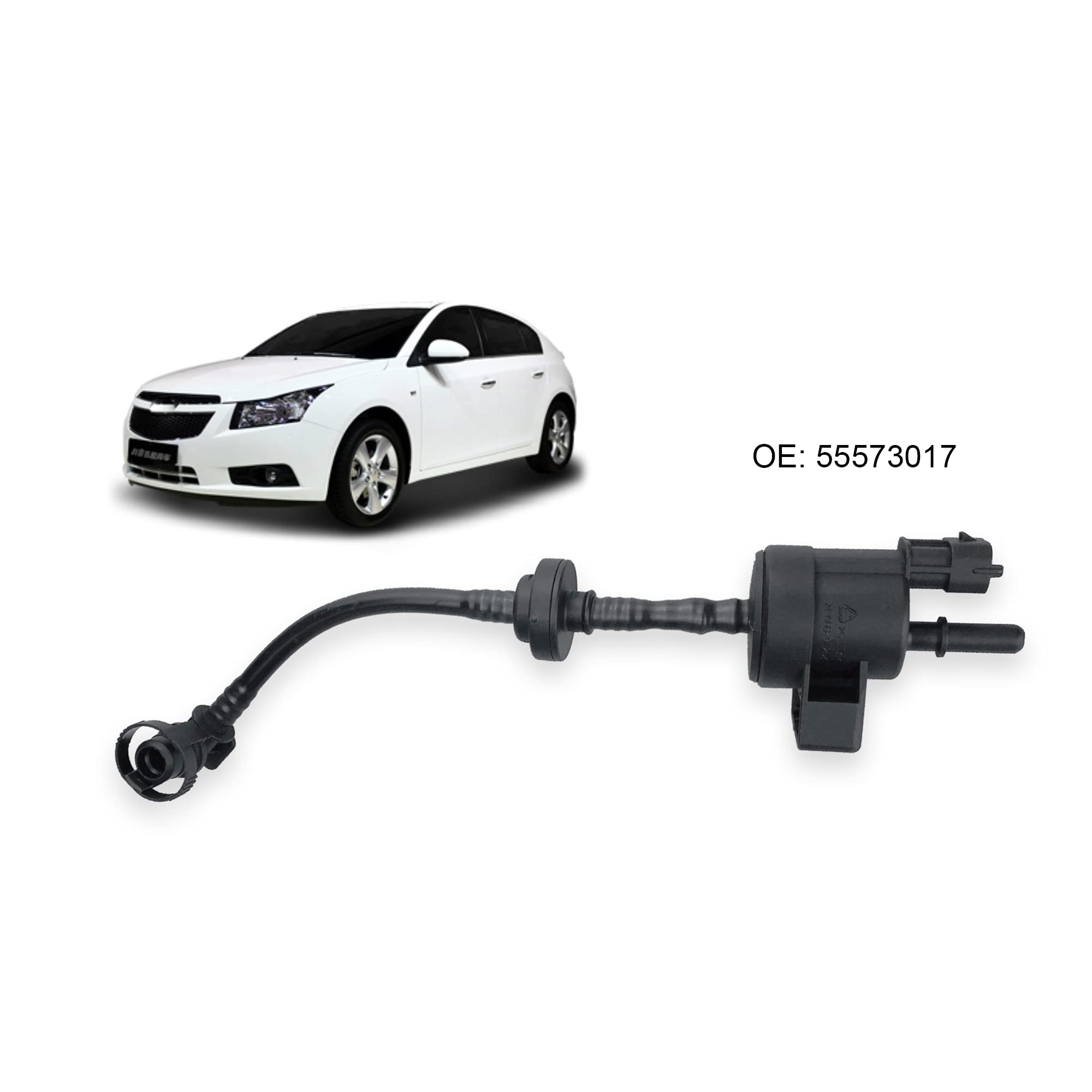 Vapor Canister Purge Valve Solenoid EVAP Purge Valve Solenoid Compatible with 2012-2021 Buick Encore Chevy Cruze Sonic Trax with 1.4L L4 Replaces 55573017 911-409 - Image 4